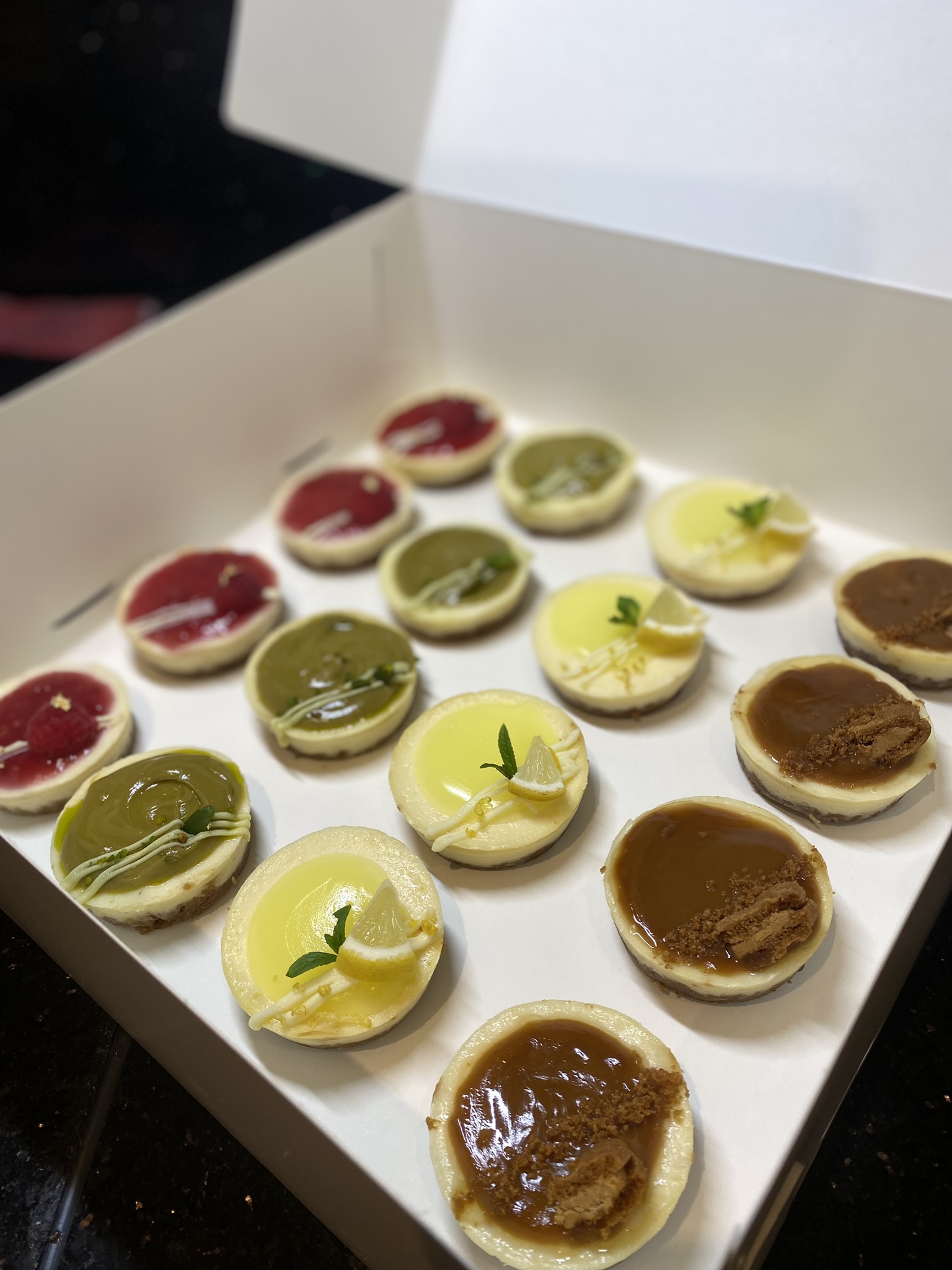 foto mini cheesecakes