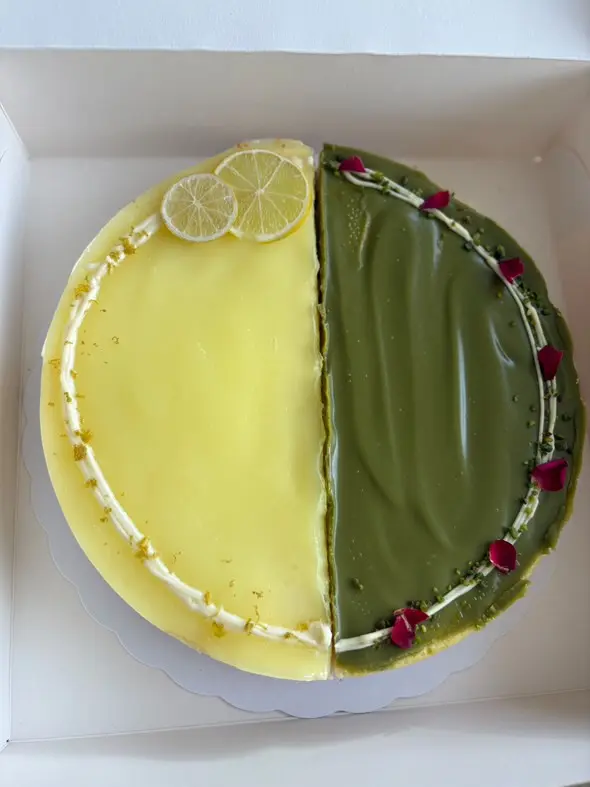 half half cheesecake